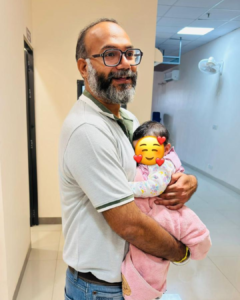 Happy newborn symbolizing successful fertility journey with Dr. Nitasha Gupta